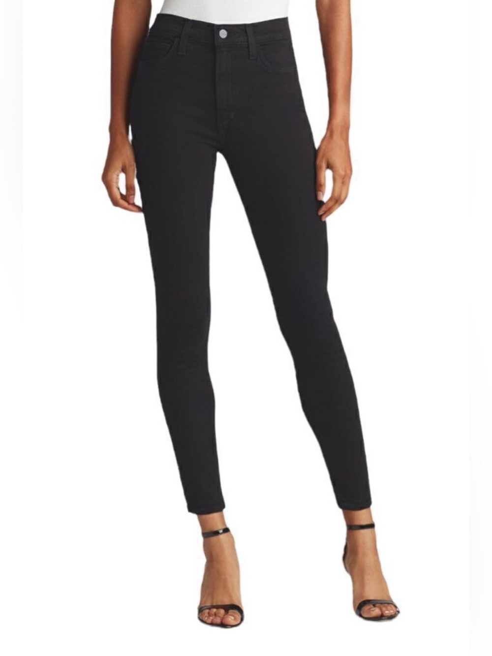 Joe's The Charlie High-Rise Black Skinny Jeans